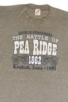 Vintage Battle Of Pea Ridge 1862 Civil War T-Shirt (1991)