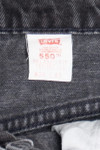 Vintage Levi's 1990's 550 Orange Tab Faded Black Denim Jeans