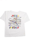 Vintage "Metro Parisien" Paris Metro Map T-Shirt