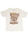 Vintage Los Angeles Lakers Back To Back Champions Caricatures T-Shirt (1988)