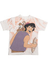 Vintage Aladdin & Abu All Over Print The Disney Store T-Shirt