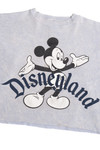 Vintage "Disneyland" Mickey Mouse Tie Dye Cropped Sweatshirt