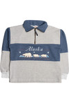 Vintage "Alaska" Polar Bears Quarter Zip Sweatshirt