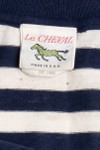 Vintage Navy Striped Le Cheval Polo Shirt