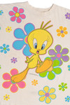 Vintage 1997 Tweety Bird Flower Power Looney Tunes T-Shirt
