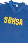 Vintage "SBHSA" Shoulder Stripe Raglan V-Neck T-Shirt