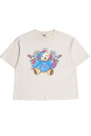 Vintage Teddy Bear With Flowers T-Shirt