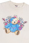Vintage Teddy Bear With Flowers T-Shirt