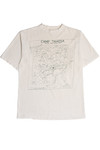 Vintage "Camp Tahosa" Denver Boy Scouts of America Topography Map T-Shirt