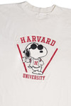 Vintage Snoopy Joe Cool "Harvard University" Extra Long Sleep T-Shirt