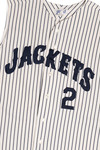 Vintage "Jackets" #2 Sleeveless Baseball Jersey