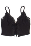 Tie Front Lace Trim Cami 