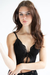 Tie Front Lace Trim Cami 