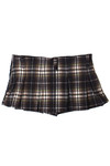 Low Rise Plaid Mini Skort