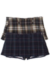 Low Rise Plaid Mini Skort