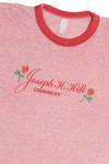 Vintage "Joseph H. Hill Company" Rose Coquette Ringer T-Shirt (1980s)