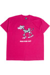 Vintage "Moo-ving Out" Cow Graphic Single Stitch T-Shirt (1990s)