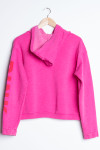 Pink Crop Hoodie