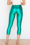 Green Metallic Leggings