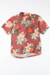 Rust Hibiscus Vintage Hawaiian