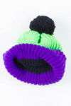 Neon Pompom Hat