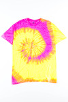 Fluorescent Swirl Tie Dye Shirt