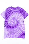 Purple Spiral Tie Dye Shirt