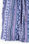 Periwinkle Striped Hippie Skirt 1