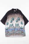 Black Palm Trees Vintage Hawaiian