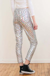 Silver Holographic Mermaid Leggings