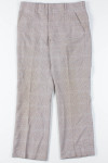 Brown Glen Check Plaid Pants