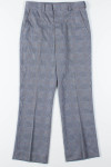 Navy Checkered Plaid Pants