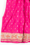 Pink with Metallic Hippie Skirt