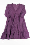 Purple Peasant Dress