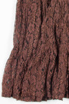 Brown Lace Hippie Skirt