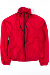 Red Packable Windbreaker