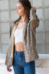 Multicolor Paisley Silk Jacket