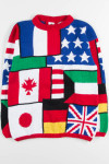 Vintage Flag Collage Sweater 2