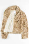 Tan Short Vintage Fur Coat