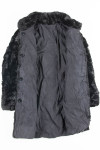Reversible Black Vintage Fur Coat