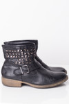 Black Studded Ankle Boots (9.5 M)