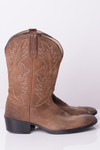 Brown Leather Children's Cowboy Boots (6)