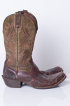Green Leather Ariat Vintage Cowboy Boots (13D)