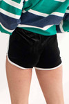 Black Velvet Dolphin Shorts 1