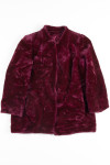 Plum Vintage Fur Coat