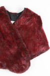 Red Fur Shawl