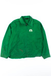 Distressed Green Light Denim Jacket