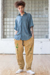 Painter's Elastic Waisted Khaki Pants