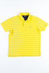 Yellow Pinstripe Nautica Polo Shirt