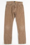 Tan J. Crew Corduroy Pants